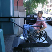 Turning Inclined Platform Wheelchair Lift 12