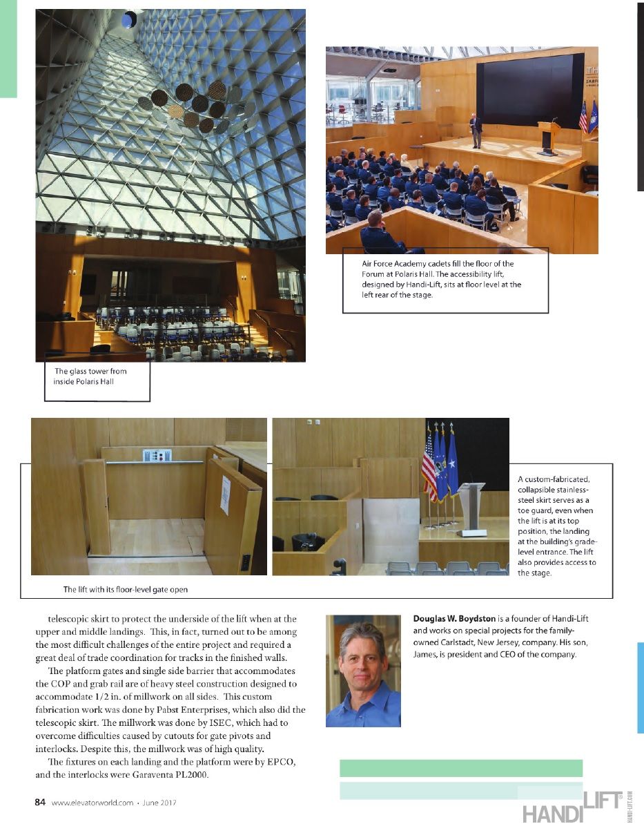 Elevator World Article on United States Air Force Academy Project Page 3